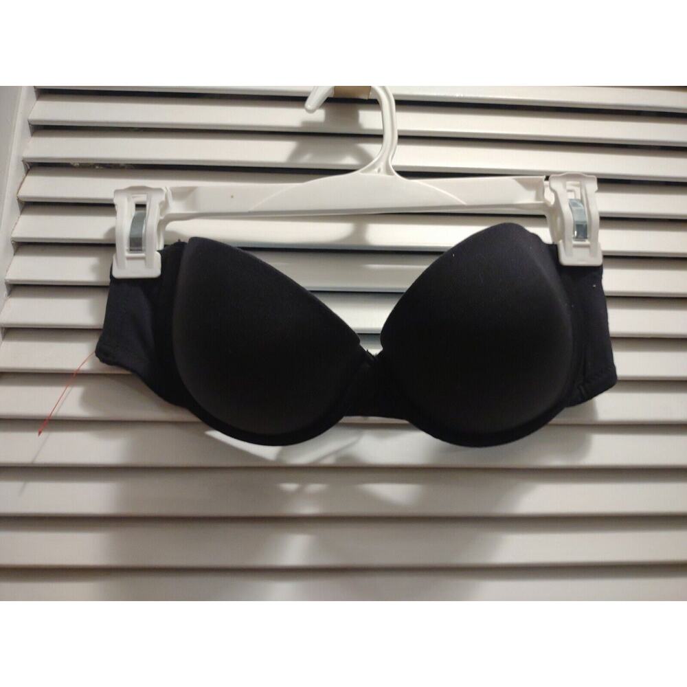 CANDIE'S Size 36B Nylon Spandex Black multiway Wired Push Up Padding Bra